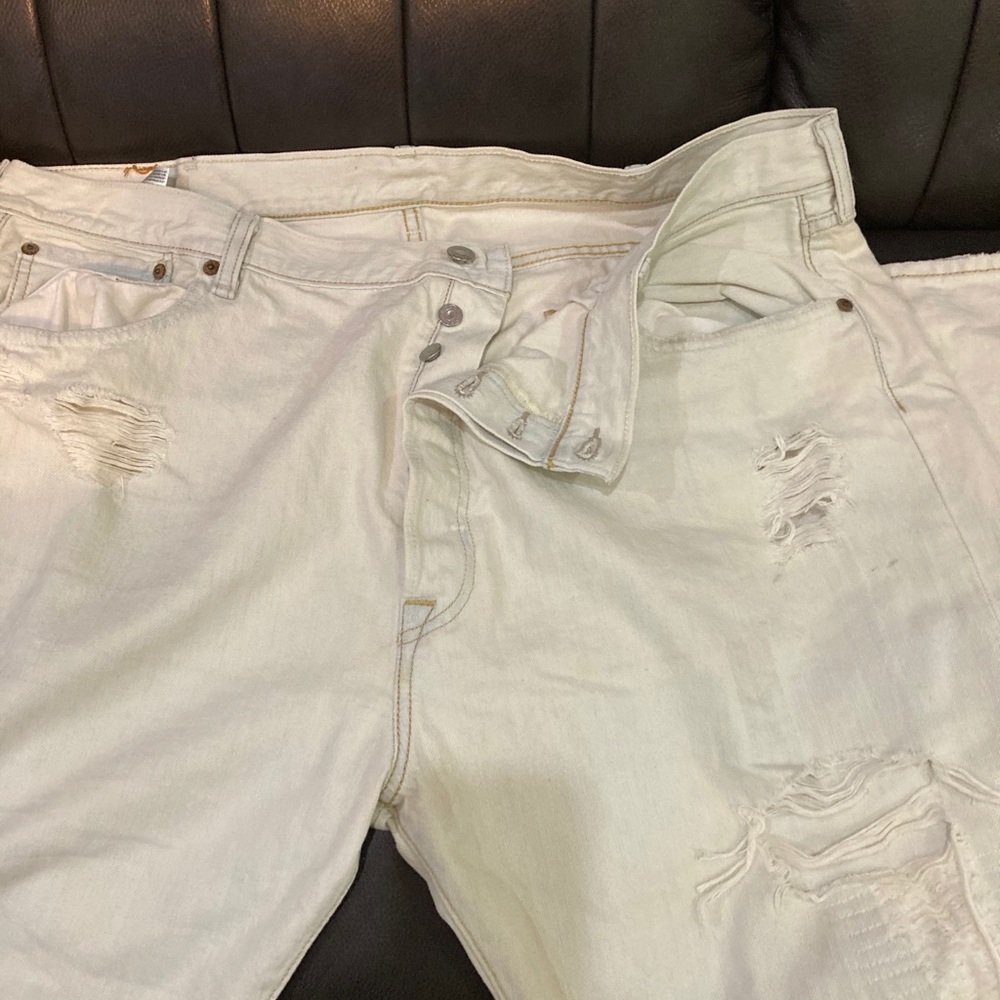 White Levi Jeans